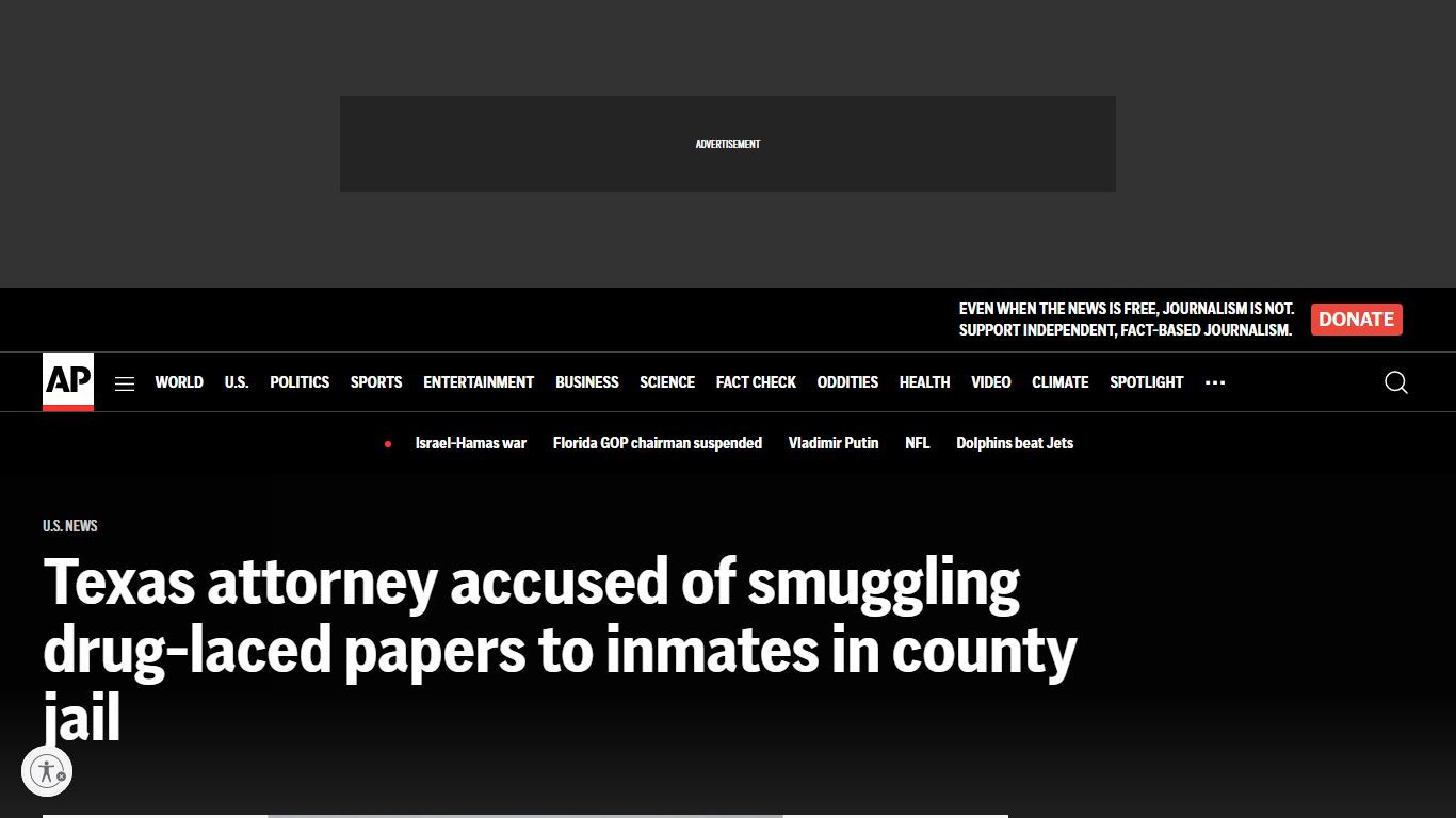 Texas attorney accused of smuggling drug-laced papers to inmates in ...